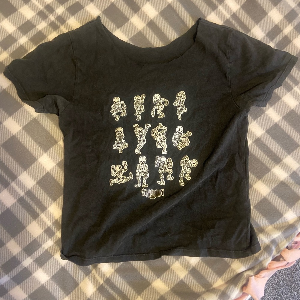 Brandy Melville skeletons tee
